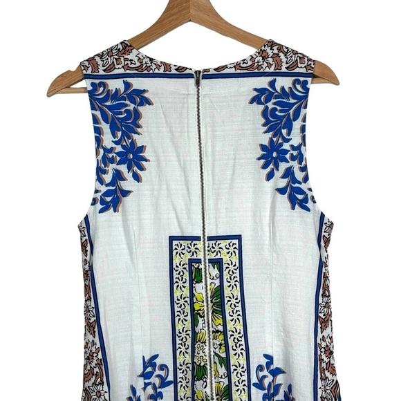 ANTHROPOLOGIE PLENTY BY TRACY REESE RKNL17 LACE UP V-NECK FLORAL SHEATH DRESS - Picture 6 of 15